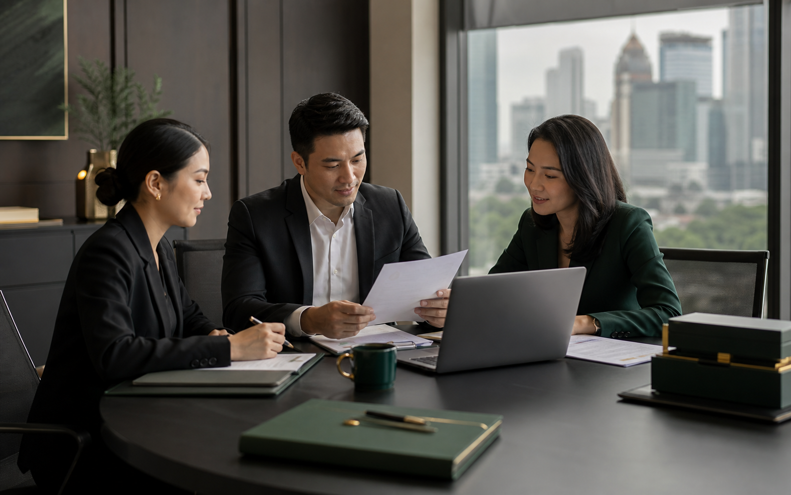 Permitra Blog CMS Dev consultants reviewing Indonesian corporate services documentation
